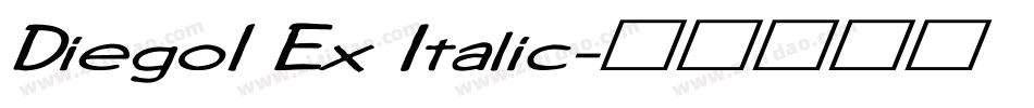 Diego1 Ex Italic字体转换